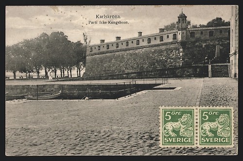 Ansichtskarte karlskrona - ansichtskarte,