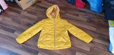 Benetton Mädchen Winter Jacke Gelb Gr.152 Wie Neu 