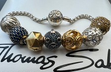 Neues Thomas Sabo Karma Bead Armband & 7 Beads Kugelfisch Sonne Pave Kugel