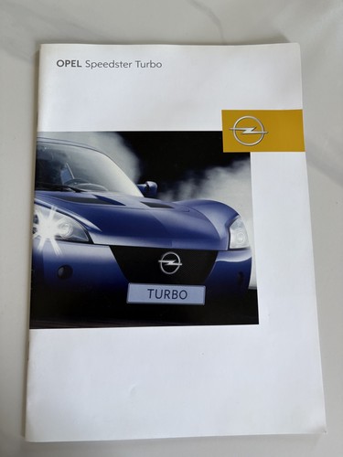Opel speedster turbo - opel,