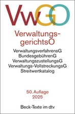 Verwaltungsgerichtsordnung, Verwaltungsverfahrensgesetz. VwGO | deutsch