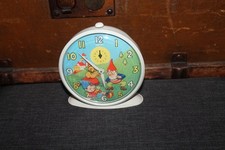 Vintage Smiths Kinder Wecker Uhr Zwerg Motiv 60er Jahre Uhrwerk defekt