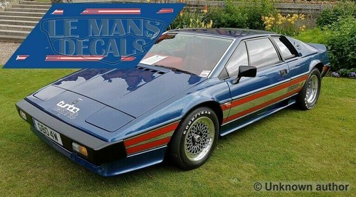 Aufkleber lotus esprit - lotus, turbo