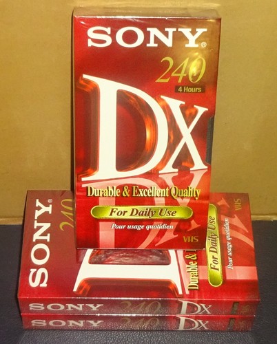 Sealed vhs videokassette - 3x,