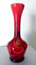 Große Glas Vase - OPALINE