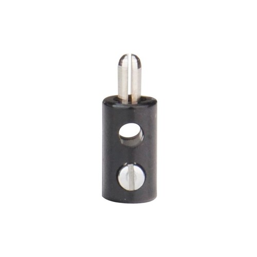 Zwergstecker ø2 6mm schwarz - zwergstecker,