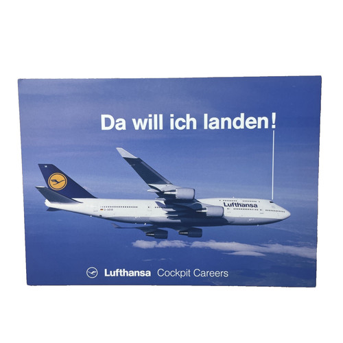 Postkarte flugzeug airline - flugzeug,