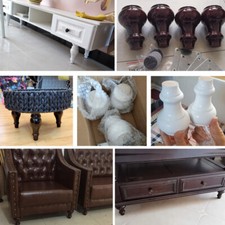 1x Massiv Holzmöbel Beine