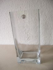 Vase, rechteckig, Klar-Glas, "Handmade Quality" h=223 mm B/T=10x8 cm; 1139 g