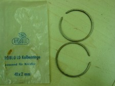 Kolbenring Set 40 x 2 mm Form B paßt für Kreidler; NEU alter ROBLU Lagerbestand