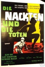 WWII: THE NAKED AND THE DEAD German 1-sh NORMAN MAILER Raoul Walsh 1959 