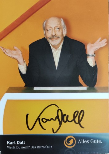 Karl dall autogramm - dall,