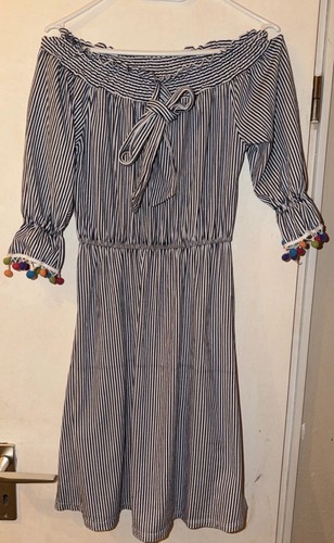 Off shoulder kleid bommeln - off-shoulder,
