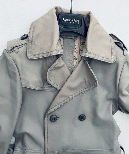 Patrizia pepe leder trenchcoat - pepe,