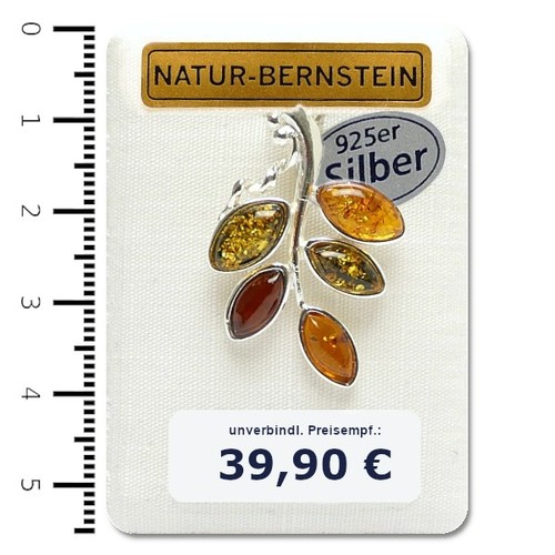 Bernsteinanhänger natur - bernsteinanhänger,