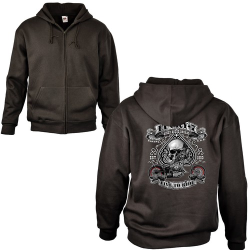 Biker jacke kapuzen hoodie - biker,