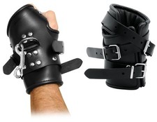 Bdsm bondage leder fäustlinge - bondage,