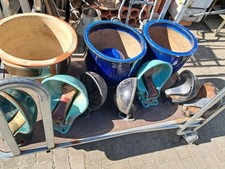 Viehtränke, Pferdetränke, Vogeltränke, Garten, Deko, Rickelpfahl 