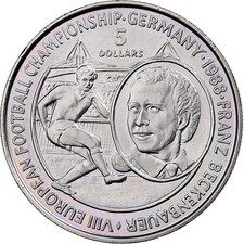 5 Dollar Münze Niue 1988 Franz Beckenbauer