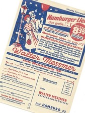 Werbung 1958 Walter Messmer Kaffee Rösterei Hamburg 33 Zeitungsgeld Tee