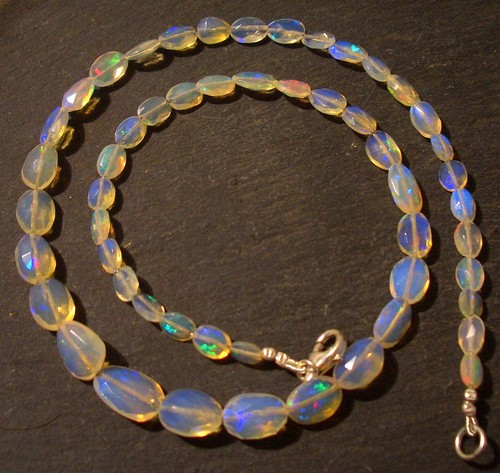 Welo opal kette 925 silber - -,