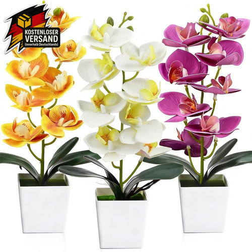 Künstliche orchidee set - künstliche,