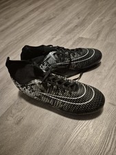 WEJIESS Fußballschuhe Herren Schwarz/Weiß/Silber Gr. 46