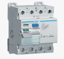 FI Schalter Typ B Allstromsensitive Hager CDB640E 4-pol 10kA 40A 30mA