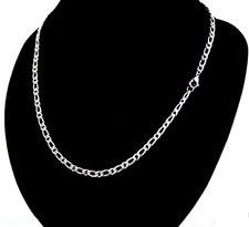 Edelstahlkette Panzerkette Halskette Breite 4,5mm Lange 40cm -70cm Silber MS