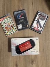 PSP - Konsole Street E1004 schwarz mit OVP und 3 Spielen