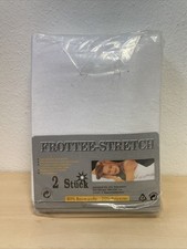 Spannbetttücher 2 Stück 90x190 bis 100x200 cm - Frottee Stretch