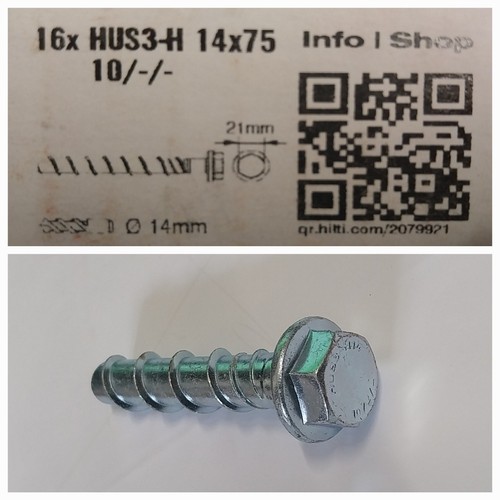 Hilti hus 14x75 schraubanker - hus,