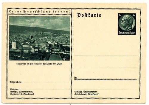 Deutsches reich 1934 - 1934, ganzsache