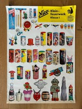 Werbe Plakat NICO Feuerwerk Klasse 1 Artikel Collage Poster Silvester A1 Format