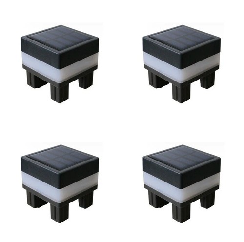 Led solar zaun - 4x,