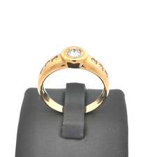 Ring  Gelbgold  18  K 750 / 1000 mit Brillanten und Diamanten  0,35CT [ 043811 ]
