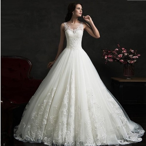 Luxus spitze brautkleid - luxus,