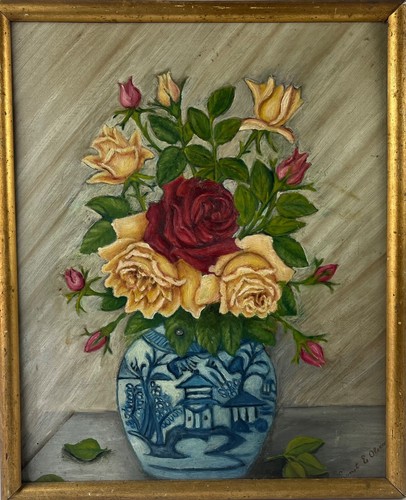 ölbild stillleben mit roten - stillleben,