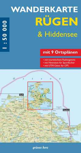Wanderkarte rügen hiddensee - &,