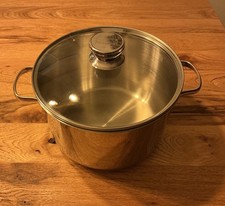 Berndes Kochtopf Edelstahl 5 Liter mit Glasdeckel