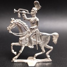 Kavallerie Pferd Soldat des deutschen Kaiserreichs Sterling Silber Figur 925  `