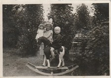 Vintage Photo Siblings with