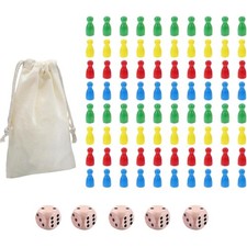 Holz Spielsteine Set 86 bunt