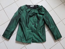 SINGH S MADAN Blazer Jacke Abendgala Edel Festlich mit Schleife grün Gr. 38