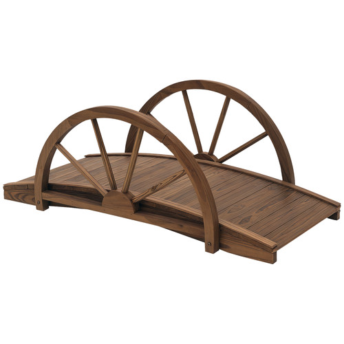 Gartenbrücke aus tannenholz - aus,