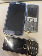 3 alte Handys: 1x Nokia 3109c, 1x 2700c-2, 1x Samsung GT-I9300 Galaxy S3