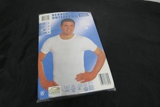 Herrenunterwäsche - Unterhemd 1/2 Arm -  weiß  Größe 7 - Doppelripp  ** 6**