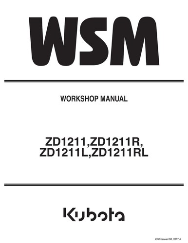 Kubota 1211 workshop - kubota,