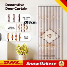 Holzperlenvorhang Türvorhang für Veranda  Perlenvorhang Fadenvorhang Raumteiler