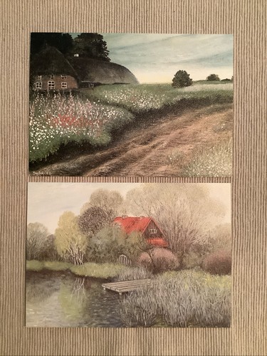 Postkarten haus am teich - am,